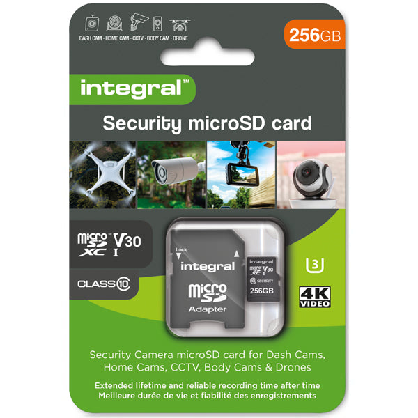 INTEGRAL MICRO SD 256GB SECURITY HIGH ENDURANCE