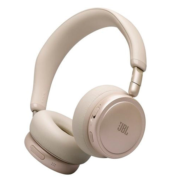 JBL HEADPHONES BLUETOOTH LIVE 680 NOISE CANCEL SAND STONE