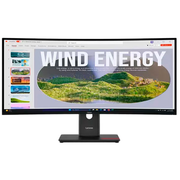 LENOVO THINKVISION MONITOR T34WD-40 34" 3440X1440 IPS DP HUB USBC 300NITS HAS 3Y
