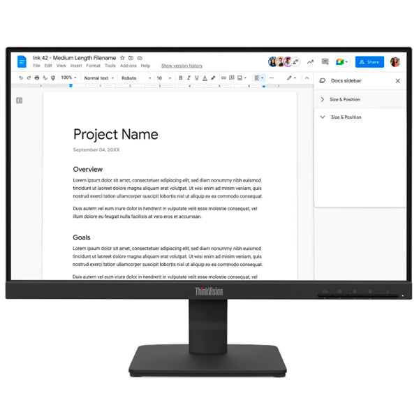 LENOVO THINKVISION S22- 4E 21.5"1920X1080 16:9 HDMI VGA 250 NITS