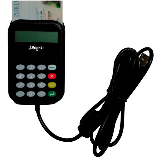 LIFETECH LEITOR DE CARTOES CIDADAO USB 2.0 C\ PINPAD ( BLISTER)