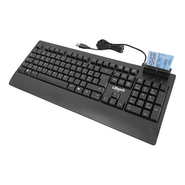 LIFETECH TECLADO C/ LEITOR CARDAO CIDADAO