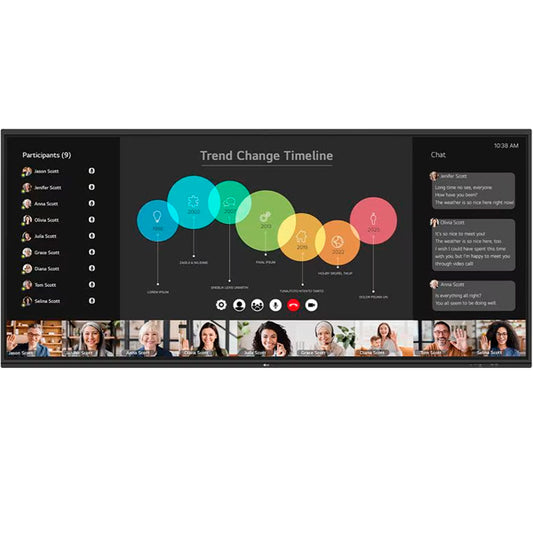 LG MONITOR PROFISSIONAL 105" UHD 5K 400CD 16/7 MULTI TOUCH 50 POINT 105TR5WP-B