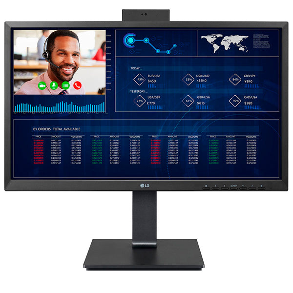 LG MONITOR IPS THIN CLIENT 24" 8GB 256GB SSD W10 IOT WEBCAM COLUNAS HAS PIVOT