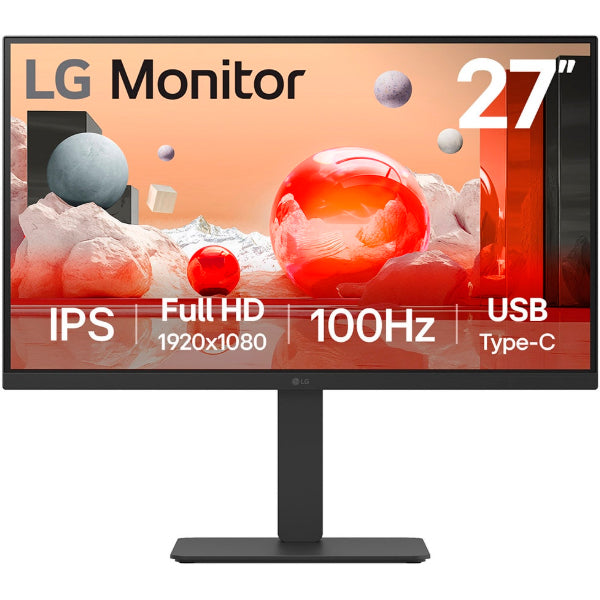 LG MONITOR IPS 27" 16:9 FHD HDMI DP USB-C COLUNAS PIVOT 27BA650-B