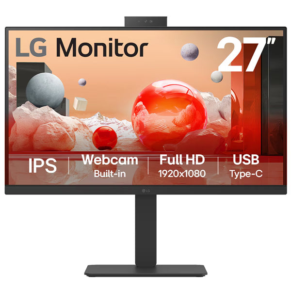 LG MONITOR IPS 27" 16:9 FHD HDMI DP USB-C COLUNAS WEBCAM PIVOT 27BA850-B