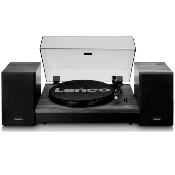 LENCO GIRA-DISCOS VINYL C\ BLUETOOTH E CONJUNTO DE COLUNAS PRETO