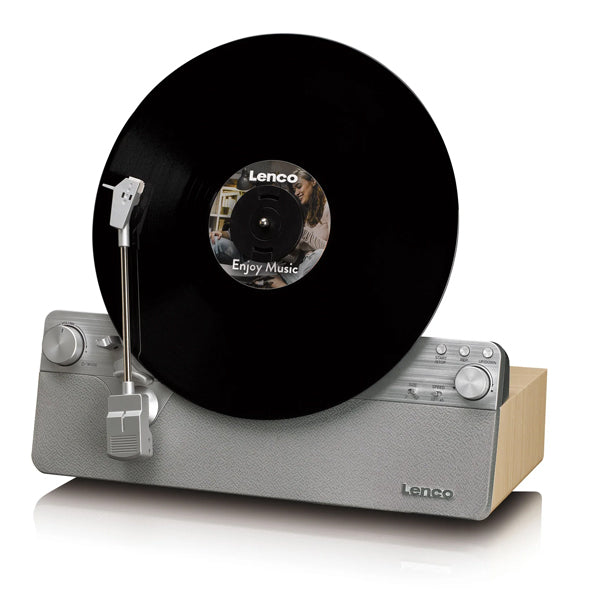 LENCO GIRA-DISCOS VINYL VERTICAL C\ BLUETOOTH COLUNAS INCORP. AUTOMATICO MADEIRA