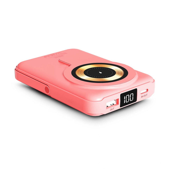 UF MAGNEE POWERBANK MAGNETICO WIRELESS UNIVERSAL 10.000MAH SUGAR CORAL