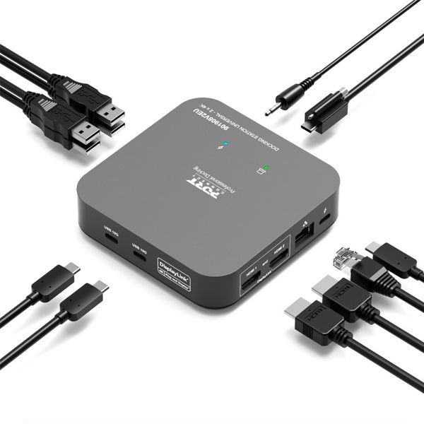 PORT DOCK 4K USB-C 2XHDMI 2XUSB-C 4XUSB3.1 1XRJ45 1X3.5 PD 85W