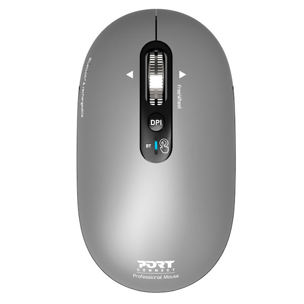 PORT RATO BLUETOOTH BATERIA PURE MAC SCROLL MAGNETICO GREY 3200DPI