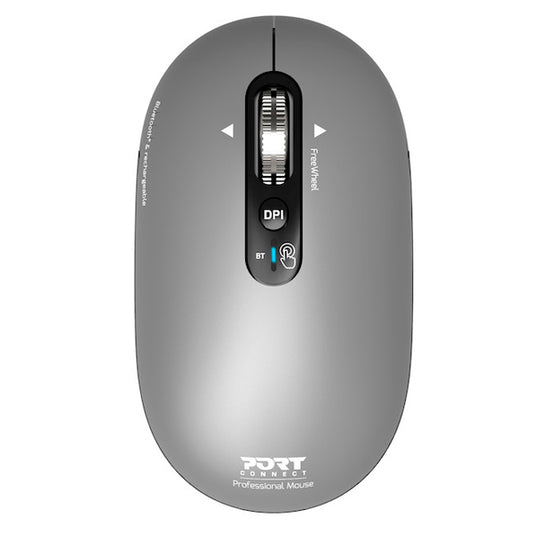 PORT RATO BLUETOOTH BATERIA PURE MAC SCROLL MAGNETICO GREY 3200DPI