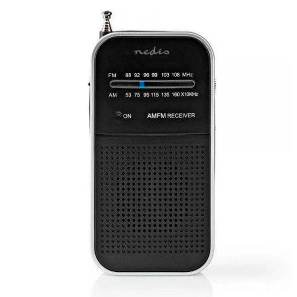 NEDIS RADIO AM/ FM PILHAS ANALÓGICO 1,5 W SAÍDA PARA AUSCULTADORES IP20