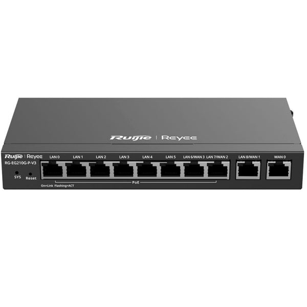 RUIJIE NETWORKS ROUTER COM FIO GIGABIT ETHERNET PRETO