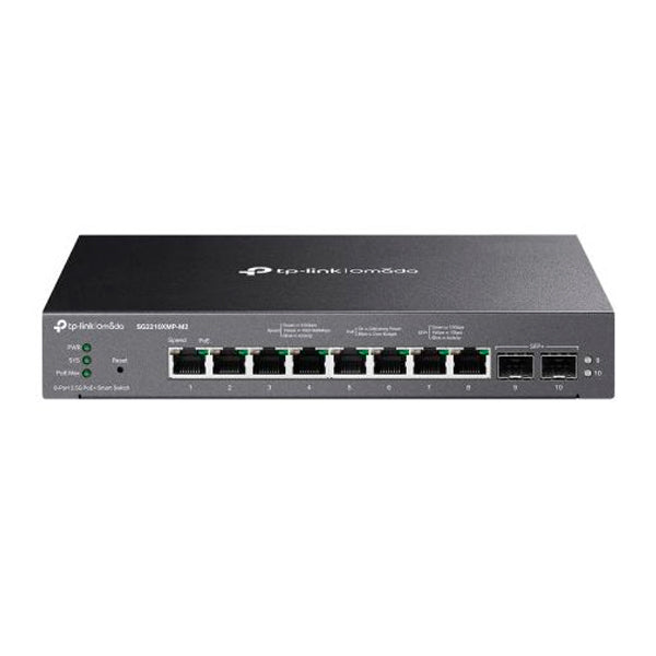 TP-LINK OMADA SWITCH 8-PORT 2.5GBASE-T AND 2-PORT 10GE SFP+ SMART WITH 8PORT PO