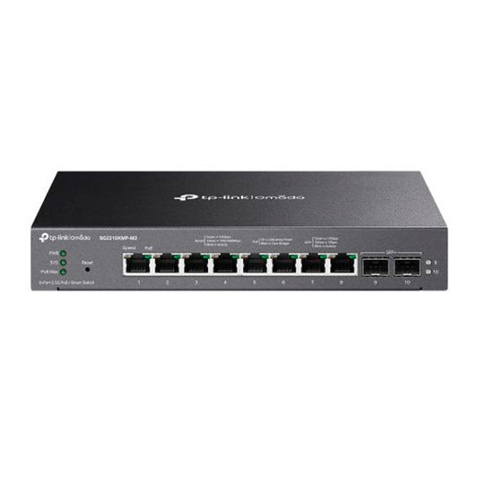 TP-LINK OMADA SWITCH 8-PORT 2.5GBASE-T AND 2-PORT 10GE SFP+ SMART WITH 8PORT PO