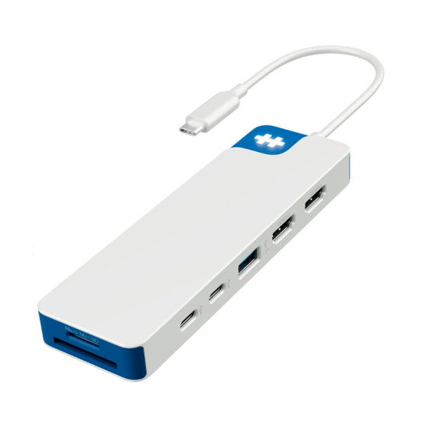 HYPER DOCK 4K 2XHDMI 2XUSB-C 1XUSBA3 1X3.5 BRANCO CR PD100W LOGO C/LED PRO