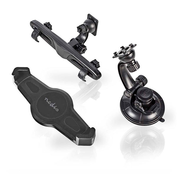 NEDIS SUPORTE PARA CARRO 12" COM ACESSORIO VENTOSA E ENCOSTO DE CABEÇA PRETO