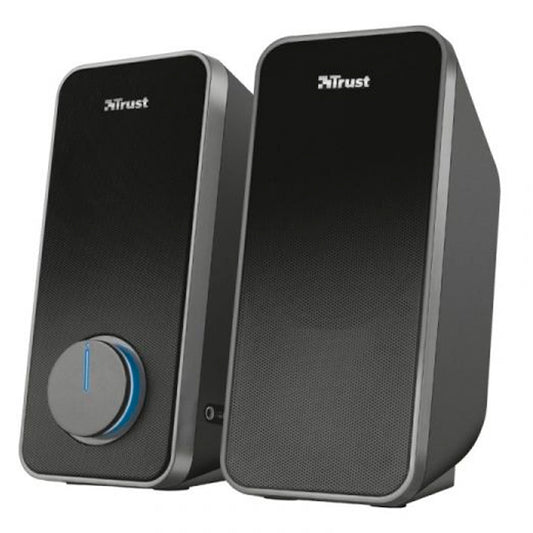 TRUST COLUNAS 2.0 ARYS 28W C/SAIDA HEADPHONES 3.5 USB BLACK