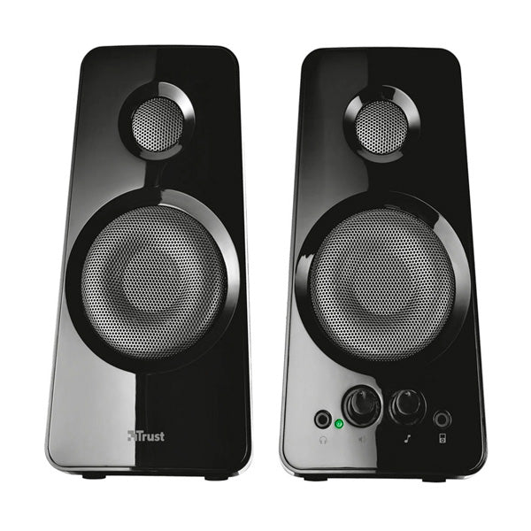 TRUST COLUNAS TYTAN 2.0 18W USB PIANO BLACK