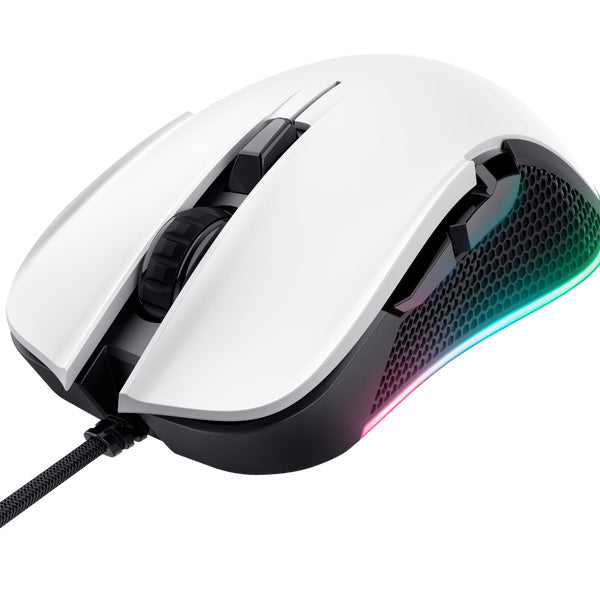 TRUST RATO GAMING GXT922 YBAR BRANCO 7200DPI