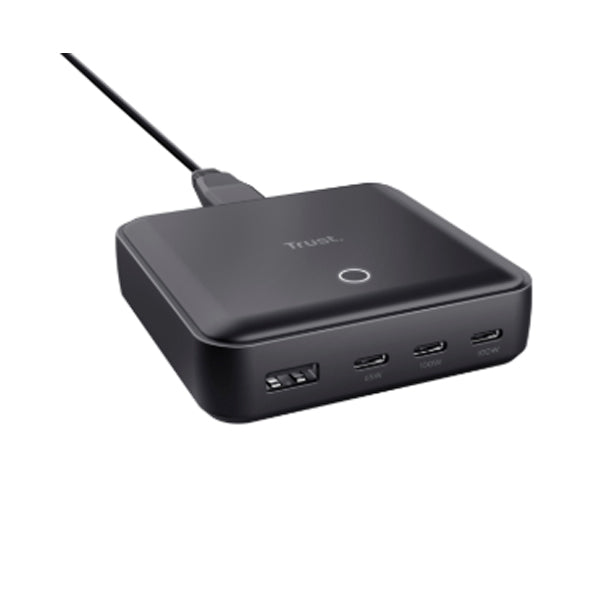 TRUST CARREGADOR UNIVERSAL DE MESA MAXO 1XUSB 3XUSB-C 100W