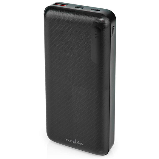 NEDIS POWER BANK 20 000MAH OUTPUT 1X USB-C 1X USB-A INPUT 1X MICROUSB 1X USB-C
