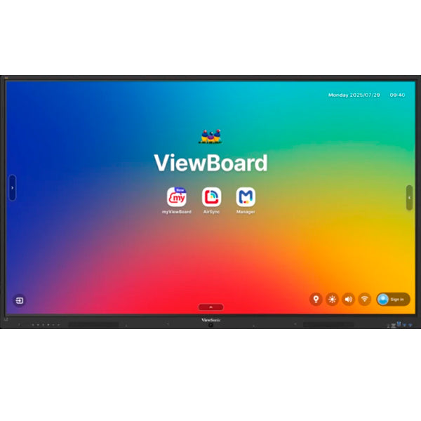 VIEWSONIC MONITOR EDLA 65" UHD 4K 450CD MULTITOUCH 64 POINTS ANDROID 16