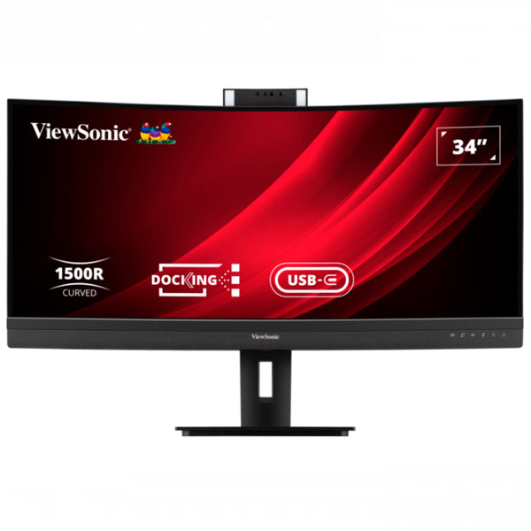 VIEWSONIC MONITOR VA 34" 21:9 UWQHD CURVO HDMI DP USB COLUNA HAS WEBCAM VG3457CV