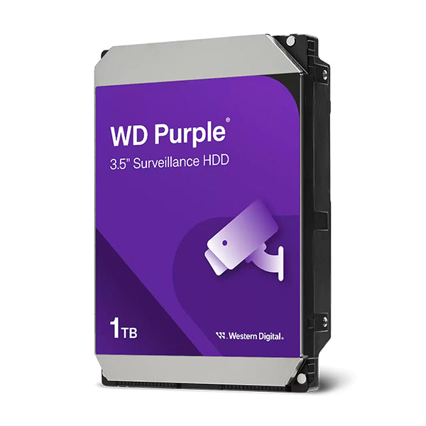 WD HDD 3.5" 1TB 64MB CMR SURVEILLANCE PURPLE