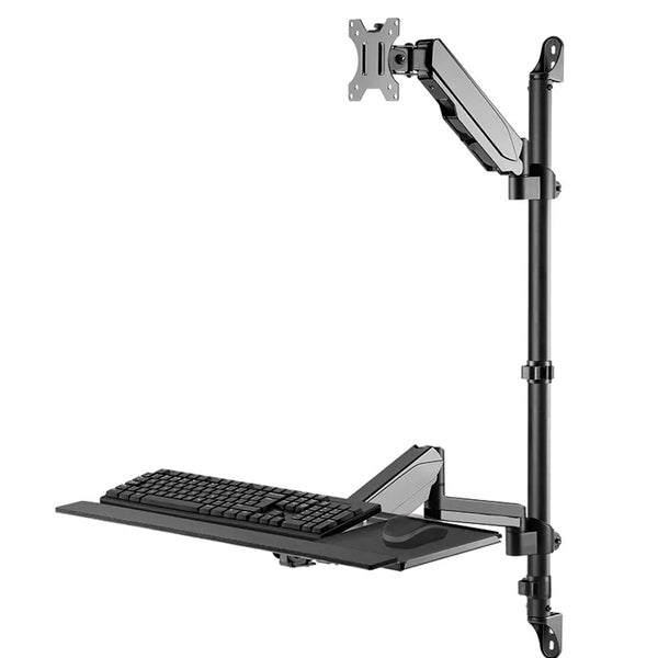 NEOMOUNTS WALL MOUNTED SIT-STAND WORKSTATION 1 SCREEN 17-32 BLACK