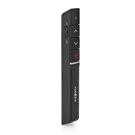 NEDIS APRESENTADOR LASER RANGE UP 100 M WIRELESS RANGE UP TO 30M BLACK