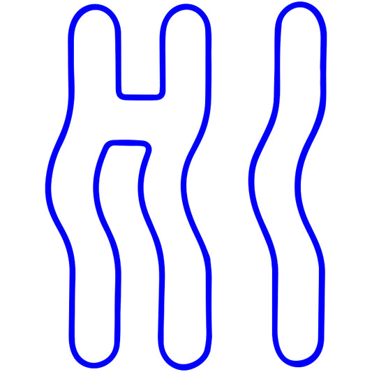 CANDY SHOCK - LED SIGN 80 HI (BLUE)