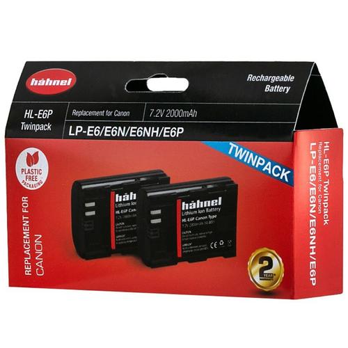 HAHNEL BATERIA HL-E6P TWIN PACK