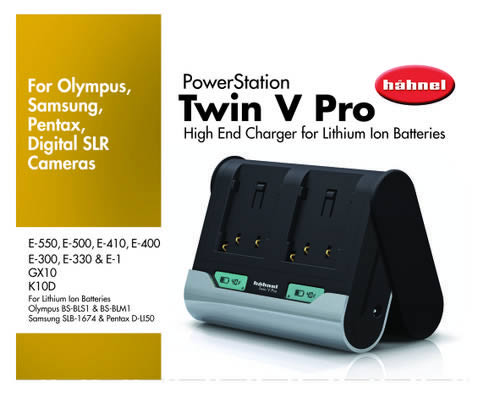 HAHNEL CARREGADOR TWIN V PRO OSP