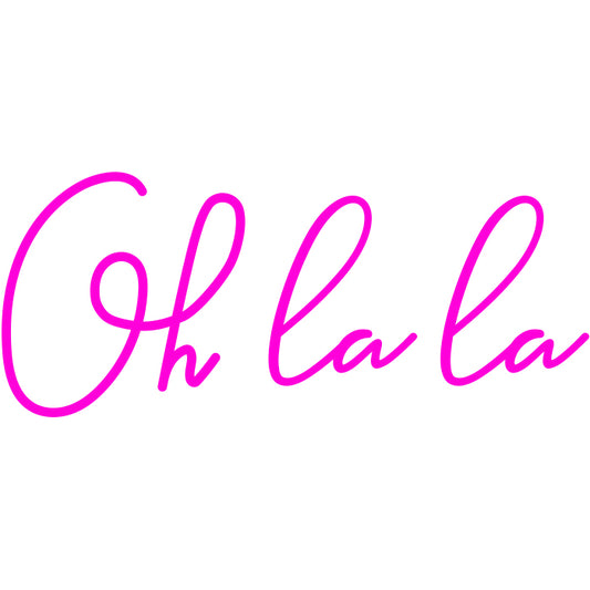 CANDY SHOCK - LED SIGN 40 OH LA LA (PINK)
