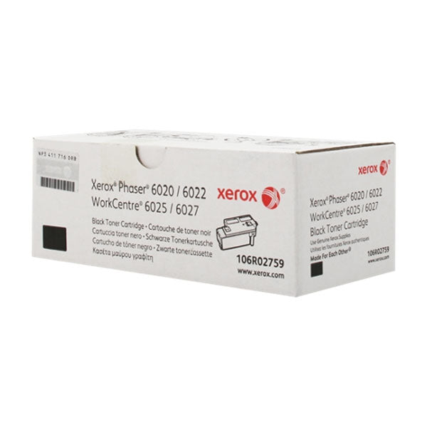XEROX TONER PRETO 6020 / 6022 /  6025 / 6027 2.000 PAG