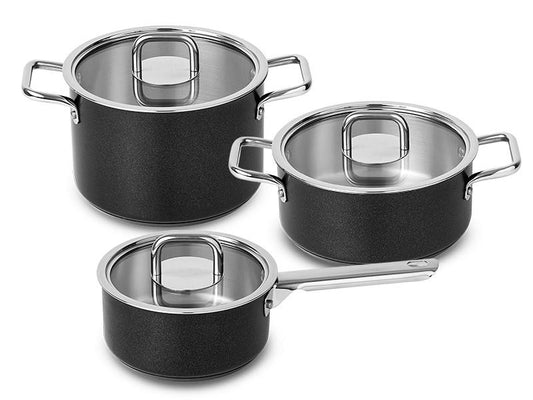 SILAMPOS - CONJUNTO 3 PEÃ§AS COMFORT GLASS BLACK 63212JWR0520