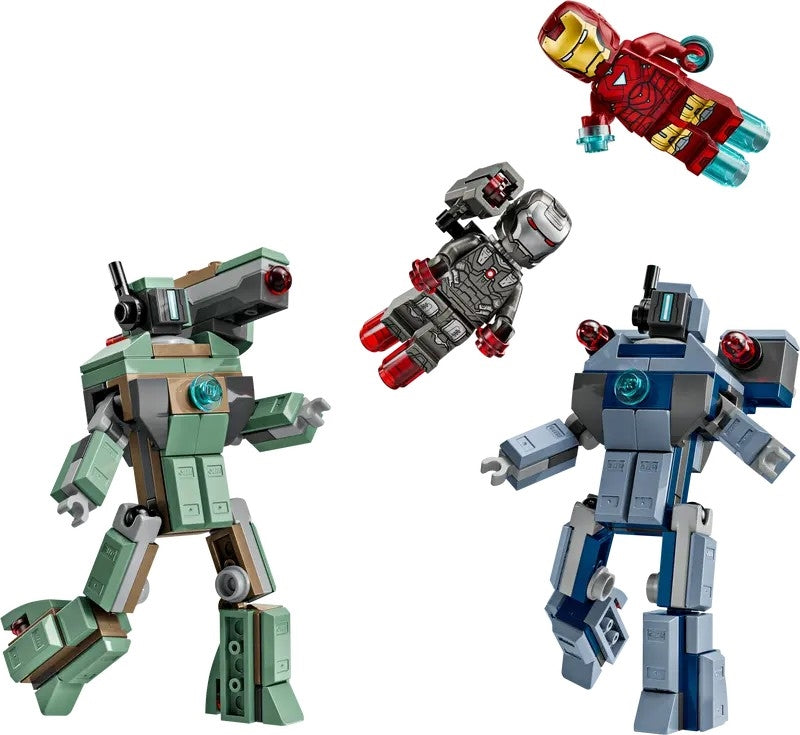 LEGO IRON MAN E MÁQUINA DE GUERRA CONTRA DRONES HAMMER 76320