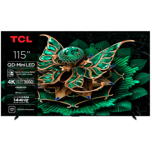 TCL DQ-MINILED TV 115" 4K UHD ONKYO GOOGLE TV 115C7K