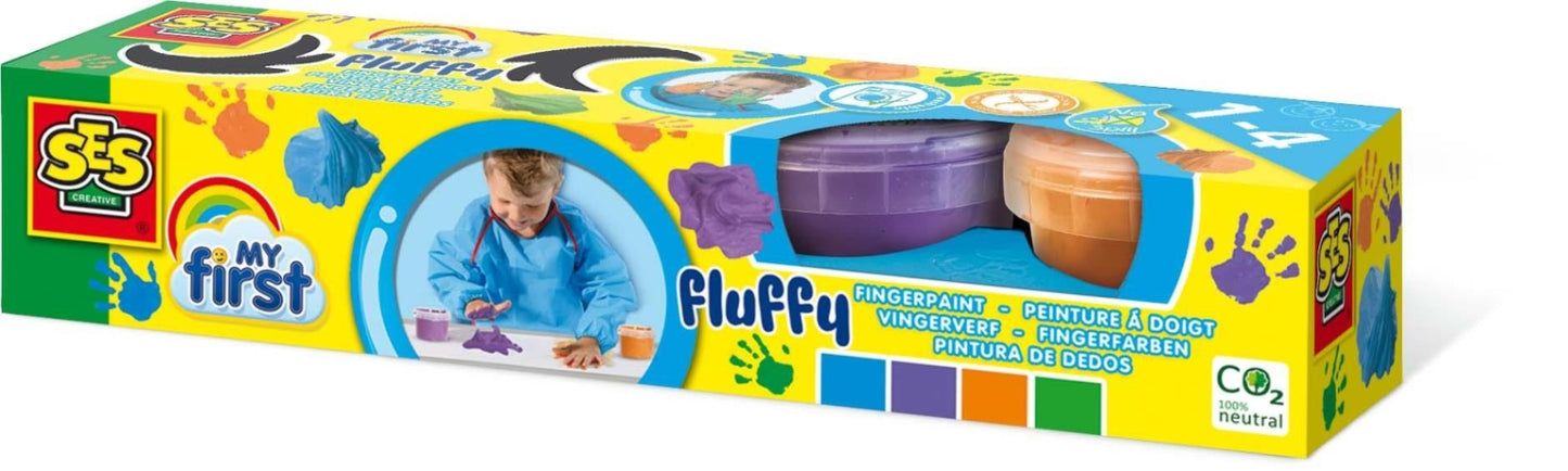FJNINCO - PINTAR COM OS DEDOS FLUFFLY 4*120ML S14441