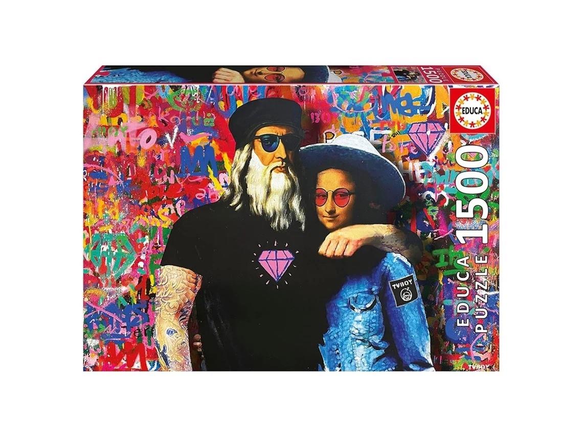 EDUCA - PUZZLE 1500 LEO E LISA. TV BOY 20181