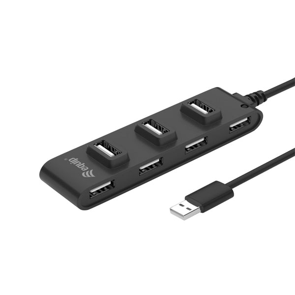 EQUIP LIFE HUB 7PORT USB C/ ALIMENTAÇÃO BLACK