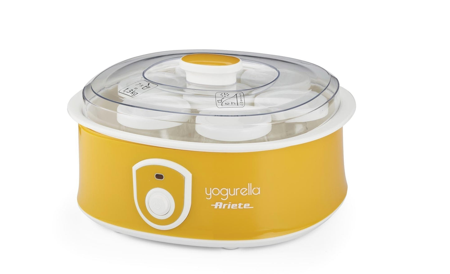 ARIETE - IOGURTEIRA YOGURELLA COM 7 POTES AMARELA 617