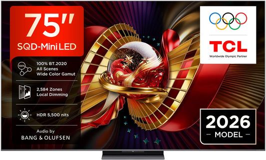 TCL - SQD-MINILED SMART GOOGLETV B&O SOUND 75C8L