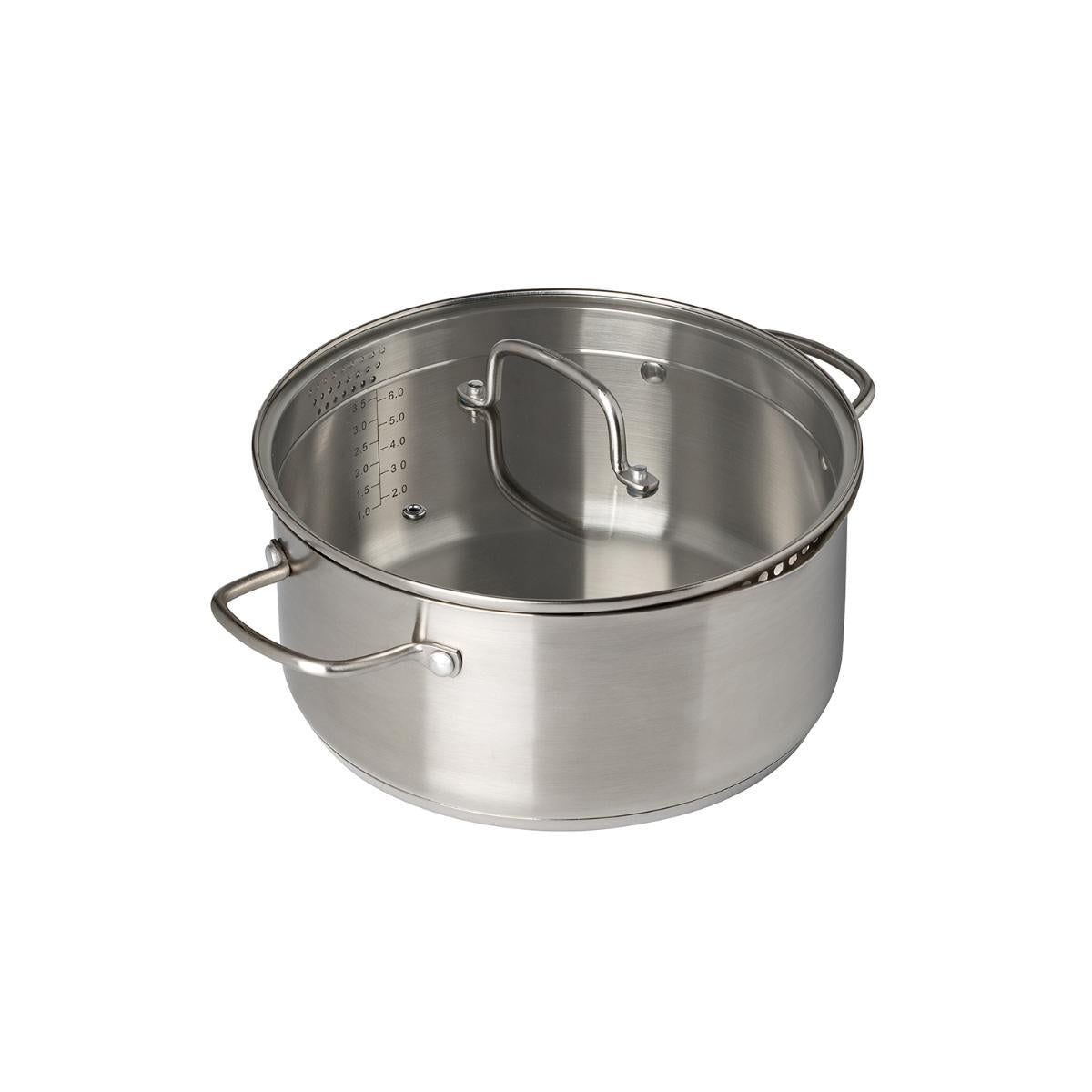 PYREX - CAÇAROLA COM TAMPA AÇO INOX 24CM SR24AEX/8042