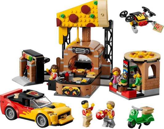 LEGO - EXPERIÊNCIA DE ENTREGAS DE PIZZA COM VEÍCULOS 60496
