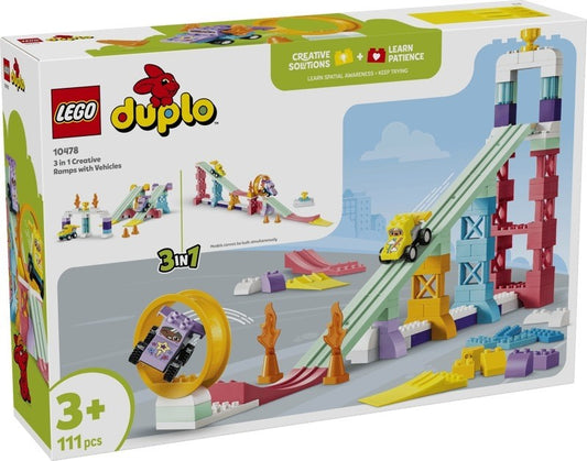 LEGO - RAMPAS CRIATIVAS COM VEÍCULOS 3 EM 1 10478