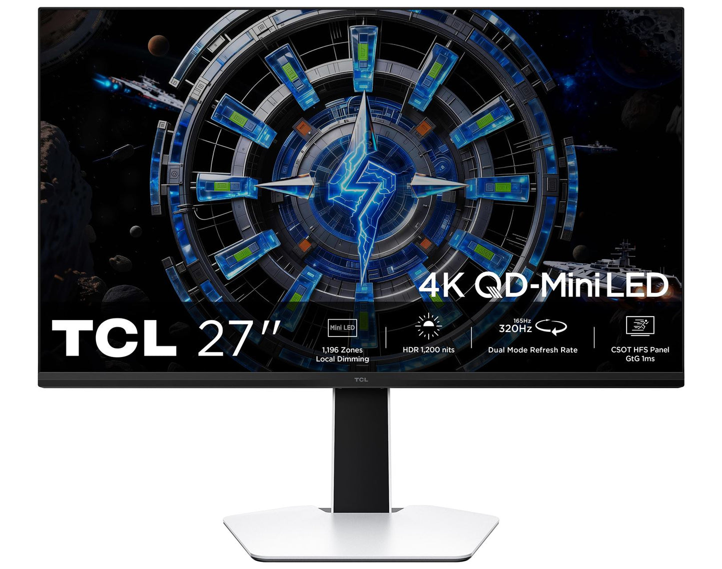 TCL - MONITOR 27'' QD-MINILED PREMIUM 4K-160HZ / FHD-320HZ 27C2A