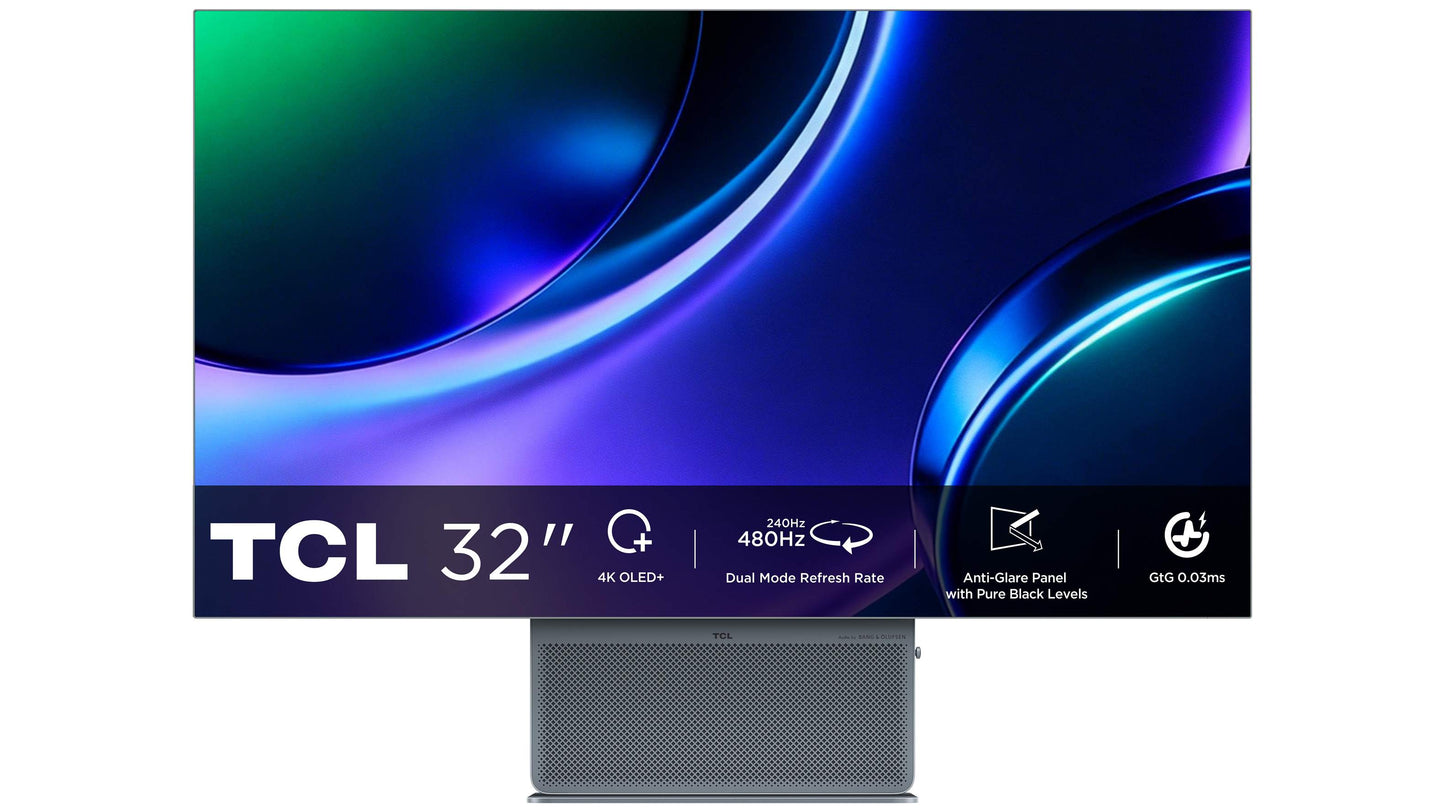 TCL - MONITOR 31,5'' OLED+ ANTI-REFLEXO 4K-240HZ / FHD-480HZ 32X3A